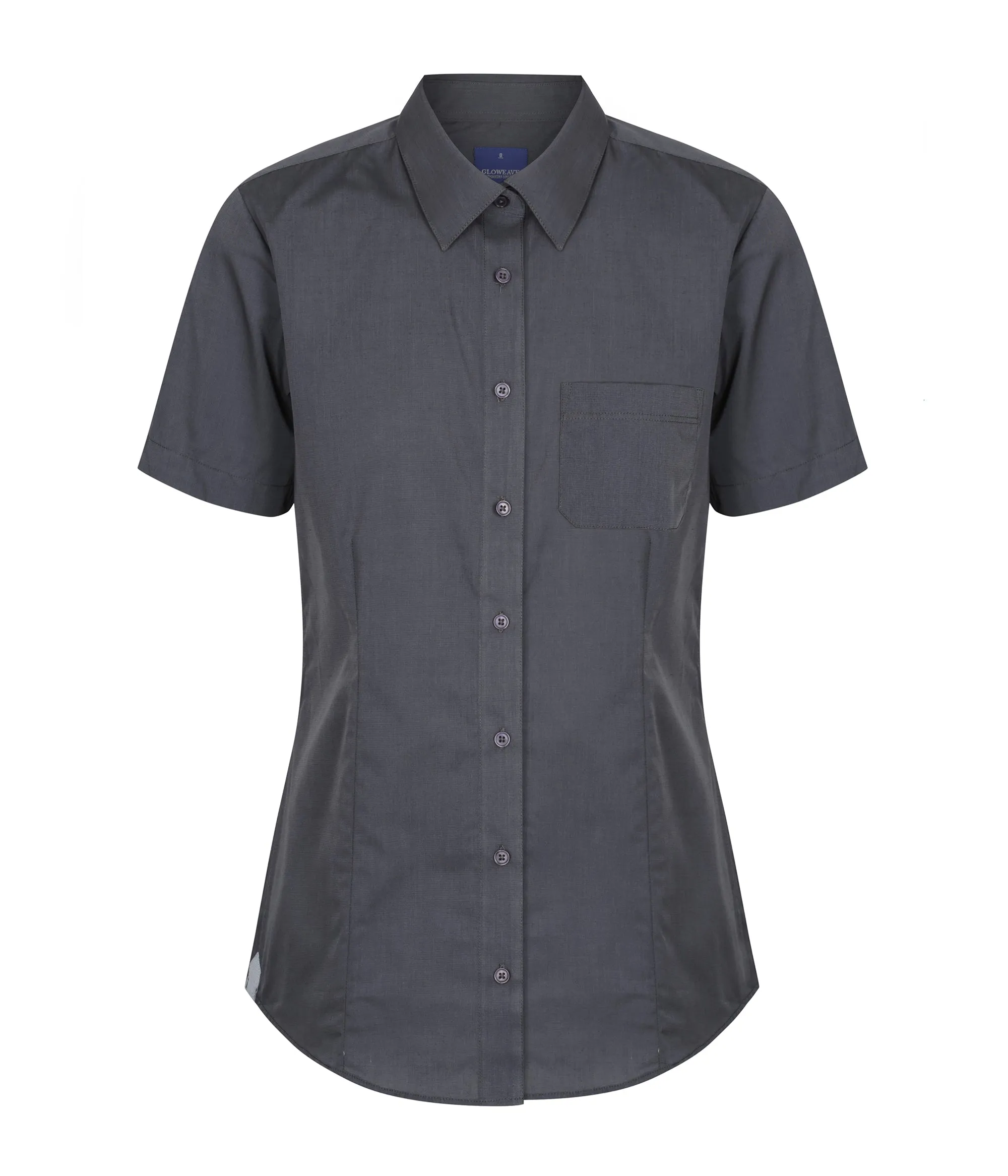 1253WHS End On End Short Sleeve Casual Slim Fit Shirt