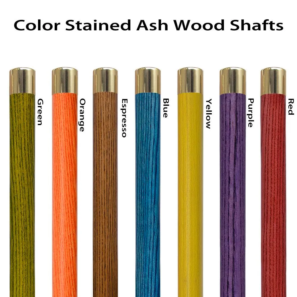 8 Ball Clear Sparkle Round Knob Cane w/ Custom Color Ash Shaft & Collar