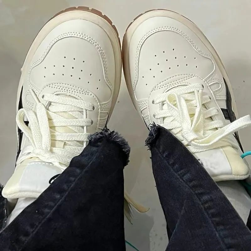 Advbridge fall shoes 2024 Putian High Version Neutral College Series Low-Top Men's and Women's Retro Thick Bottom Increased Autumn and Winter Casual Couple Sneakers