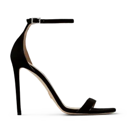 Black Suede Strap Sandals