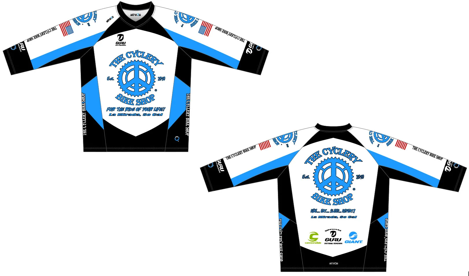 Blue Gruve MTB Jersey 3/4 - The Cyclery Bike Shop