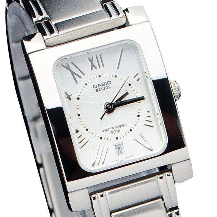 Casio BEM-100D-7A2VDF Silver Stainless Watch for Men and Women