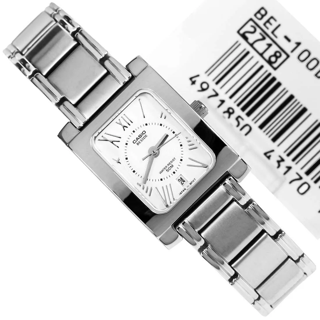 Casio BEM-100D-7A2VDF Silver Stainless Watch for Men and Women
