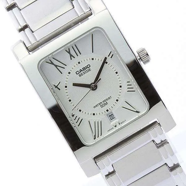Casio BEM-100D-7A2VDF Silver Stainless Watch for Men and Women