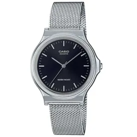 Casio MQ-24M-1EDF Stainless Steel Mesh Strap Watch for Women