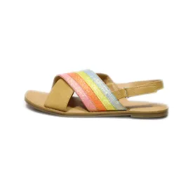 Cat & Jack Flat Sandals Leather Brown Colour For Women