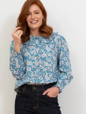 Duntish dolly collar poplin blouse