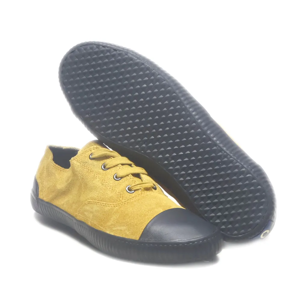 Fred Ferry Low-Top Sneakers Suede Yellow Colour For Men