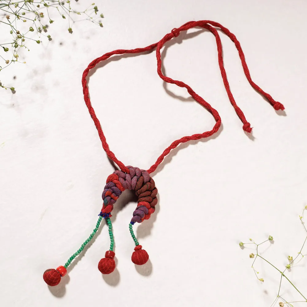 Handknotted Fabart Necklace by Rangila Dhaga