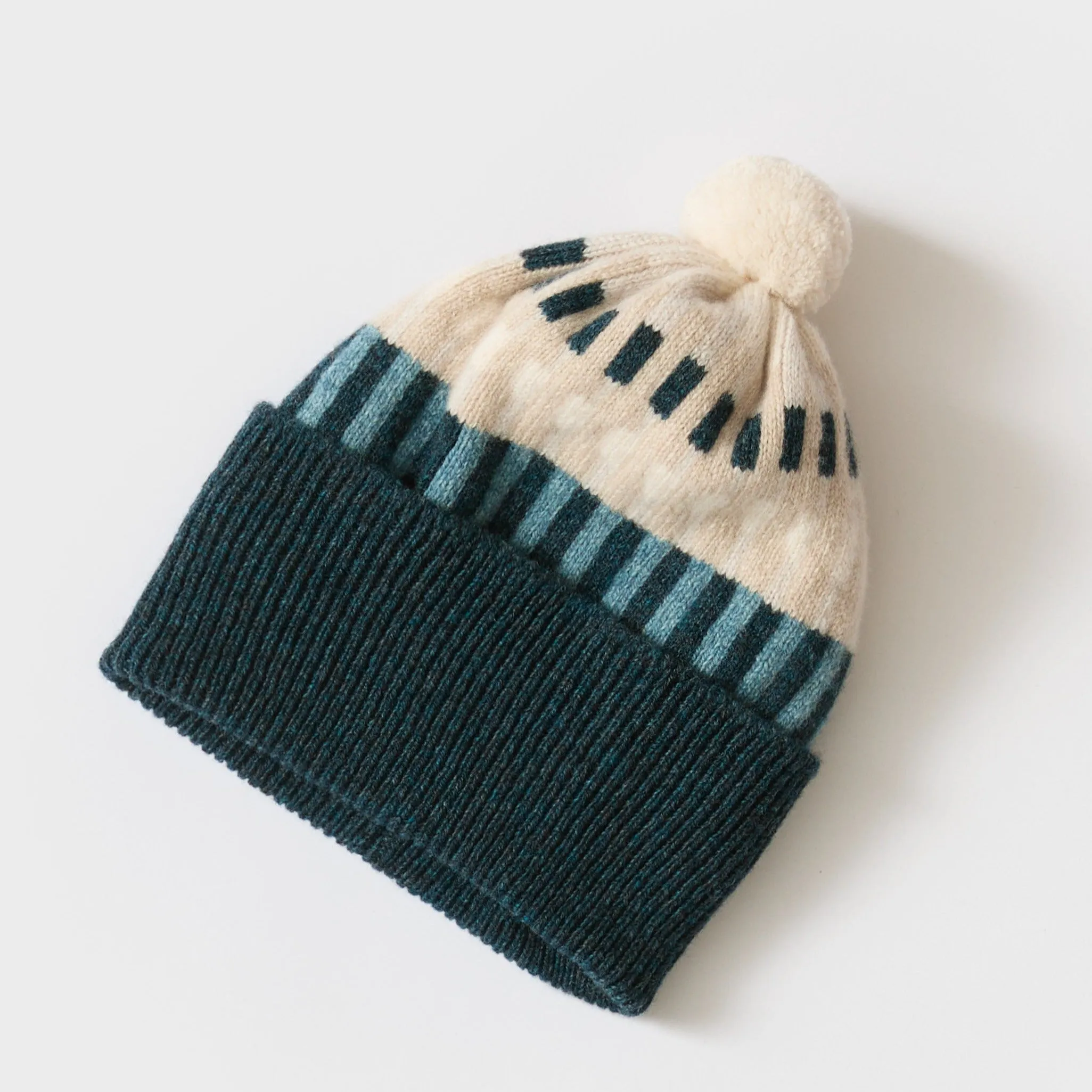 Harbour Pom Hat - Ink and North Sea