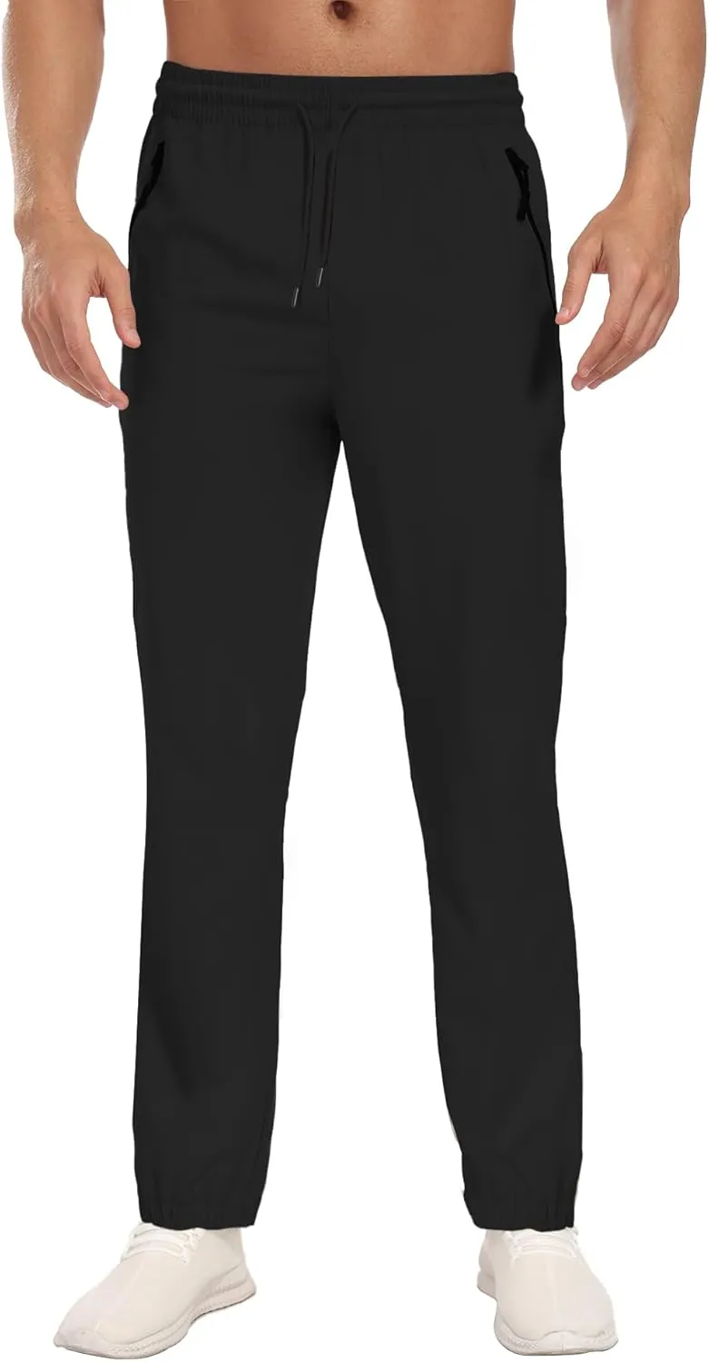 Hiking Pants Men Cargo Pants Water Resistant Lightweight Work Casual Pants Joggers with Zipper Pockets Outdoor HH24019M