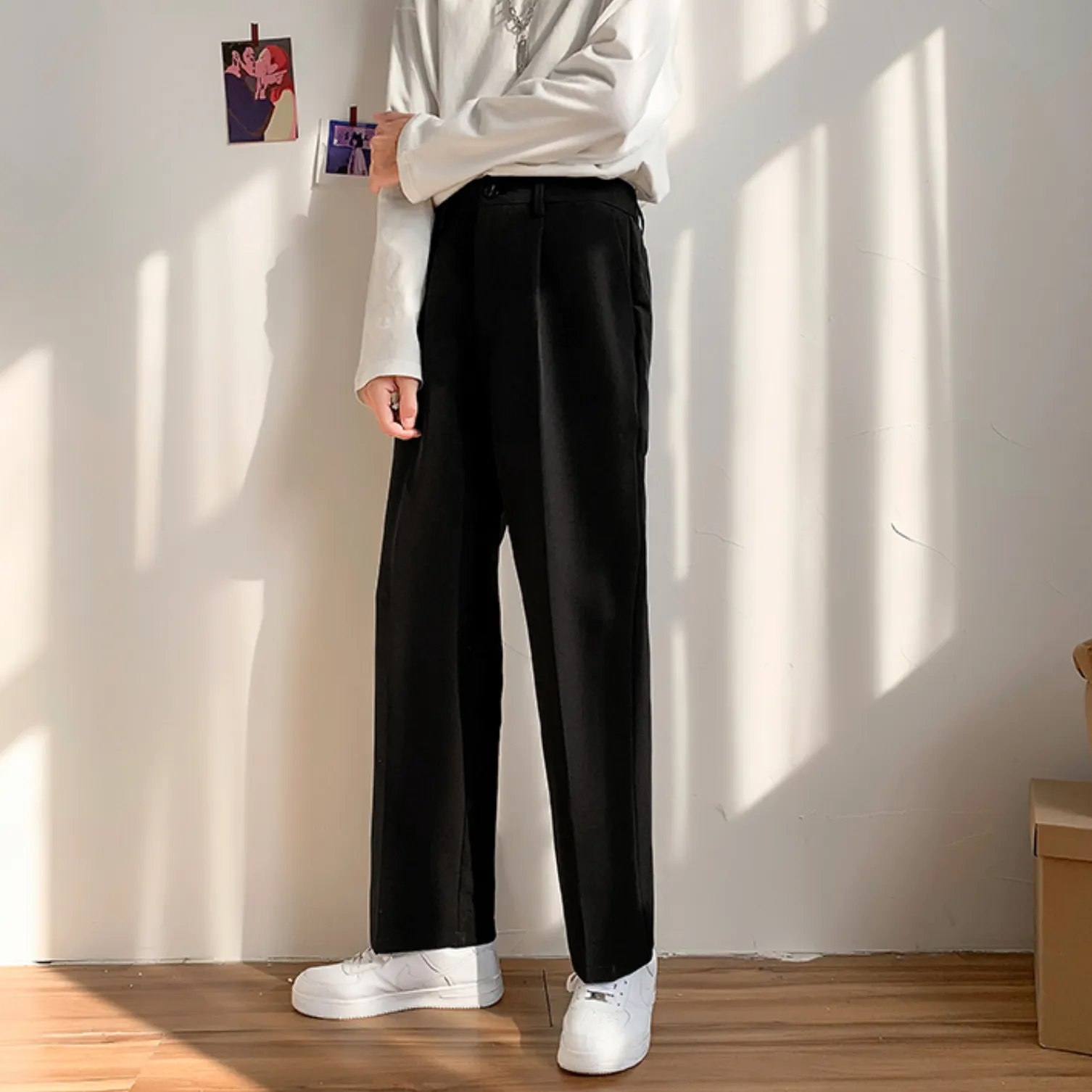 [Korean Style] 3 Colors Straight Casual Pants.