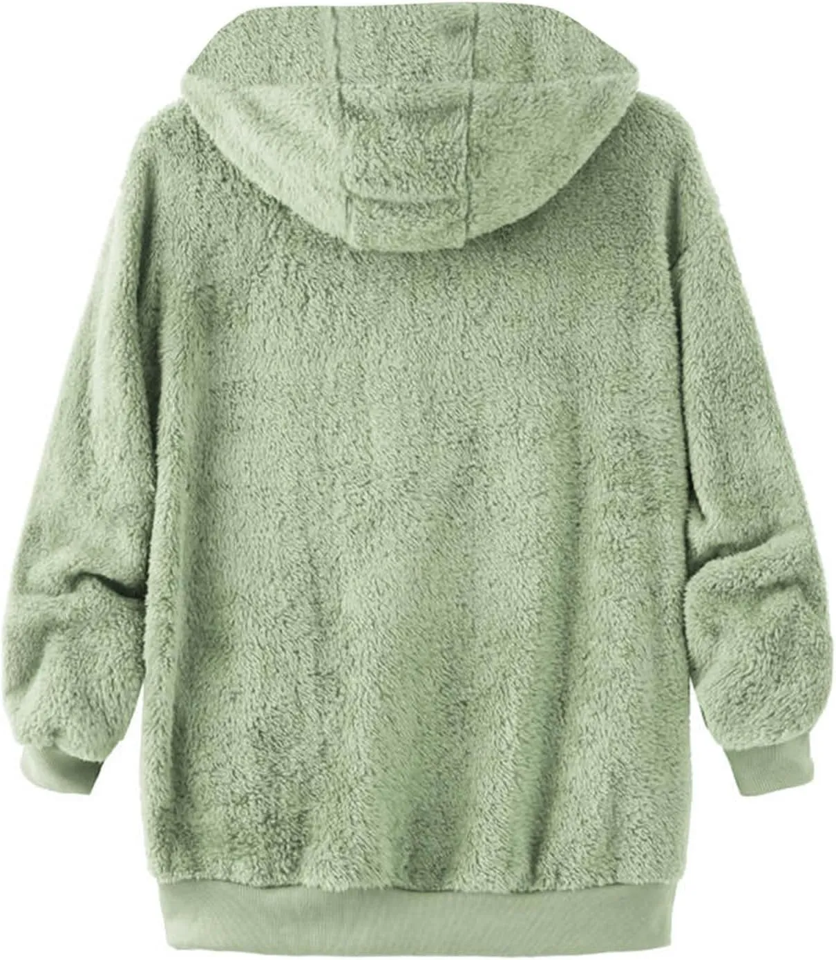 Loose Coats for Women Womens Reversible Fleece Solid Zip Coats Long Sleeve Jackets 2025 Loose Travel Sweater