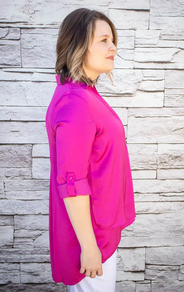 LSLV Airflow Blouse in Orchid by Renuar