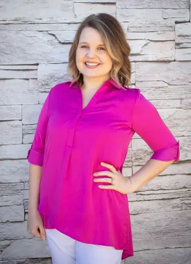 LSLV Airflow Blouse in Orchid by Renuar