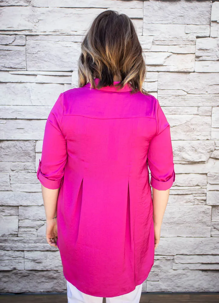 LSLV Airflow Blouse in Orchid by Renuar