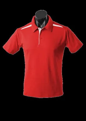 Mens Paterson Polo Red/White