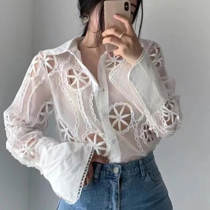 Milan Eyelet Blouse