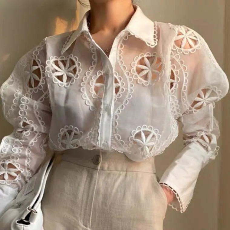 Milan Eyelet Blouse