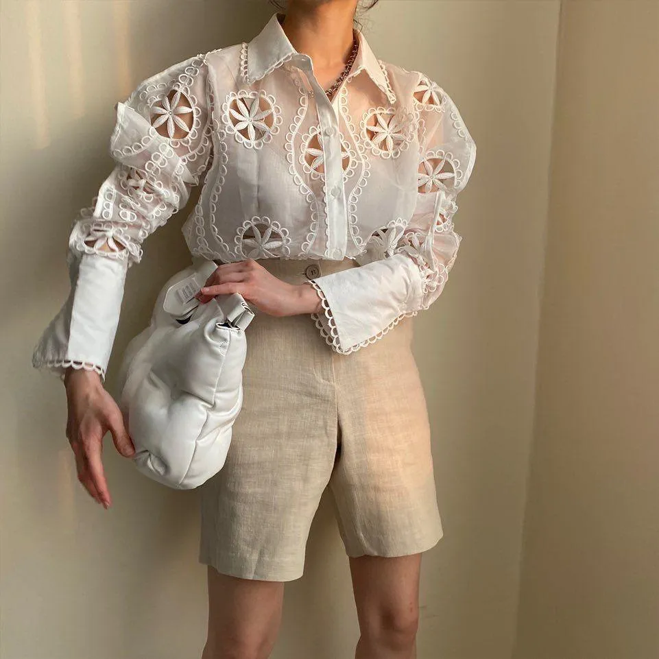 Milan Eyelet Blouse