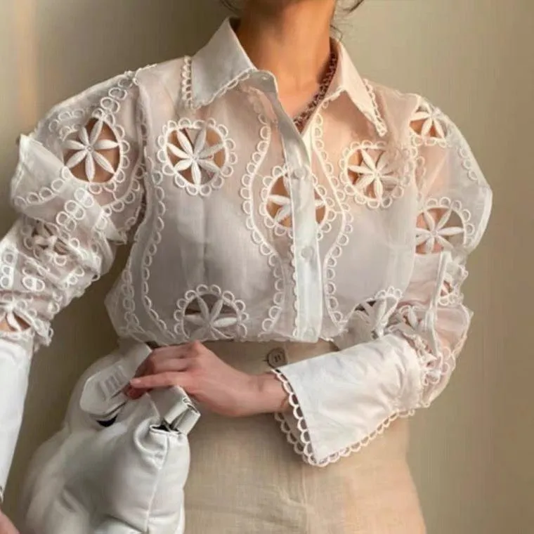 Milan Eyelet Blouse