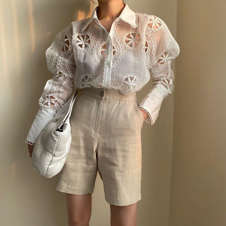Milan Eyelet Blouse