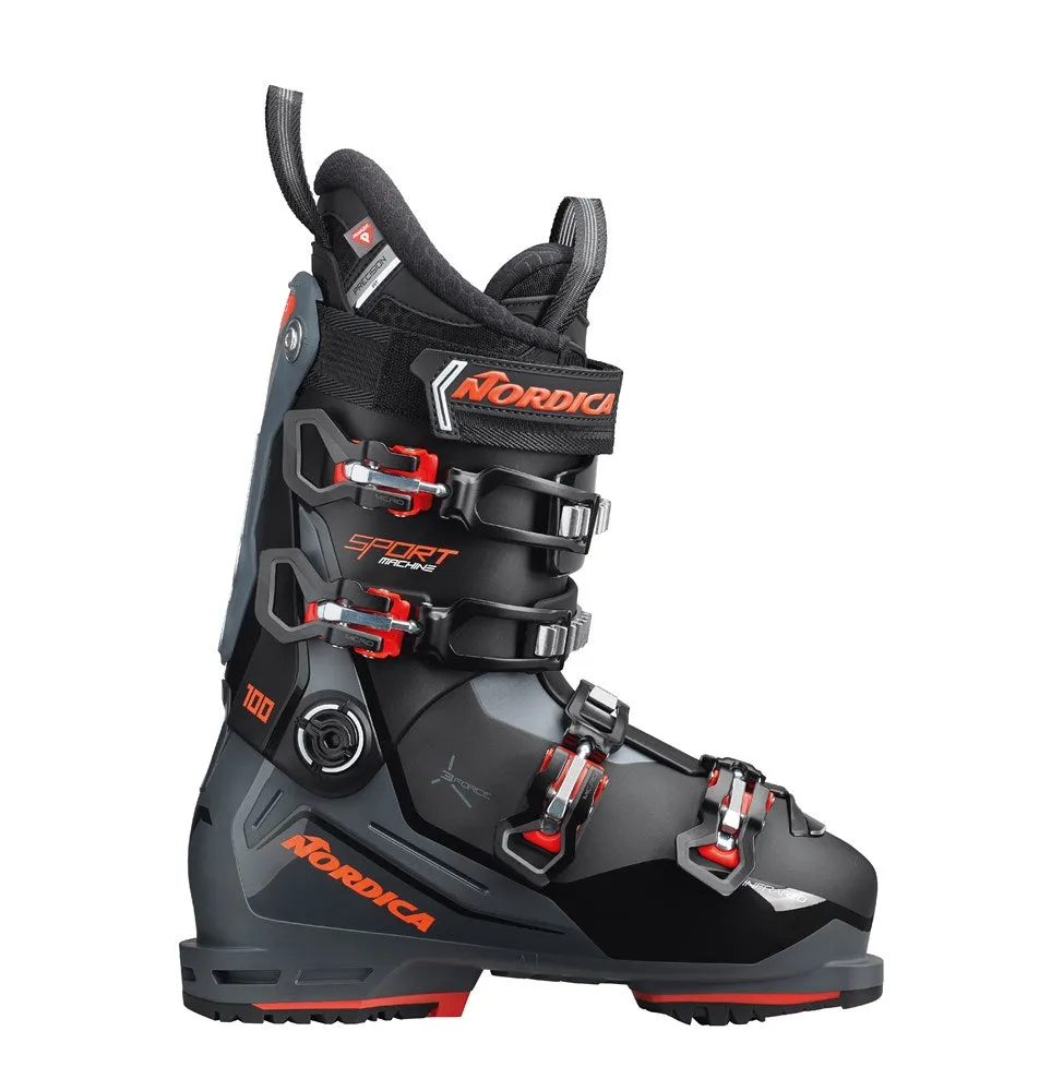 Nordica 2025 Sportmachine 3 100 Gw Black Gray Red Ski Boots