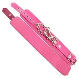 Rouge Garments Adjustable Red Leather Bondage Wrist Restraints