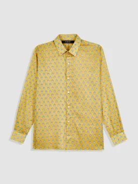 SHIMBA SHIRT IN YELLOW AND BLUE