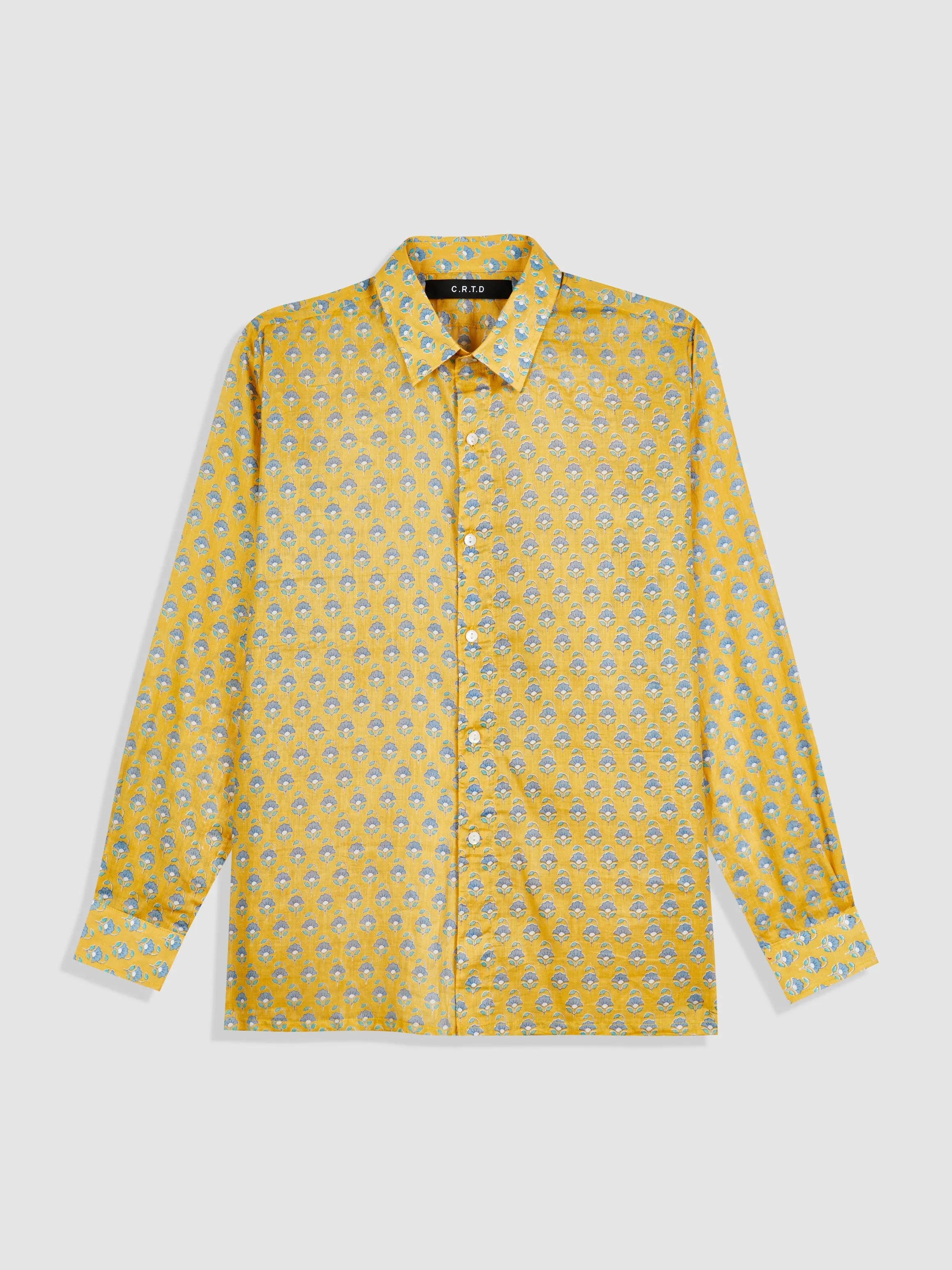 SHIMBA SHIRT IN YELLOW AND BLUE