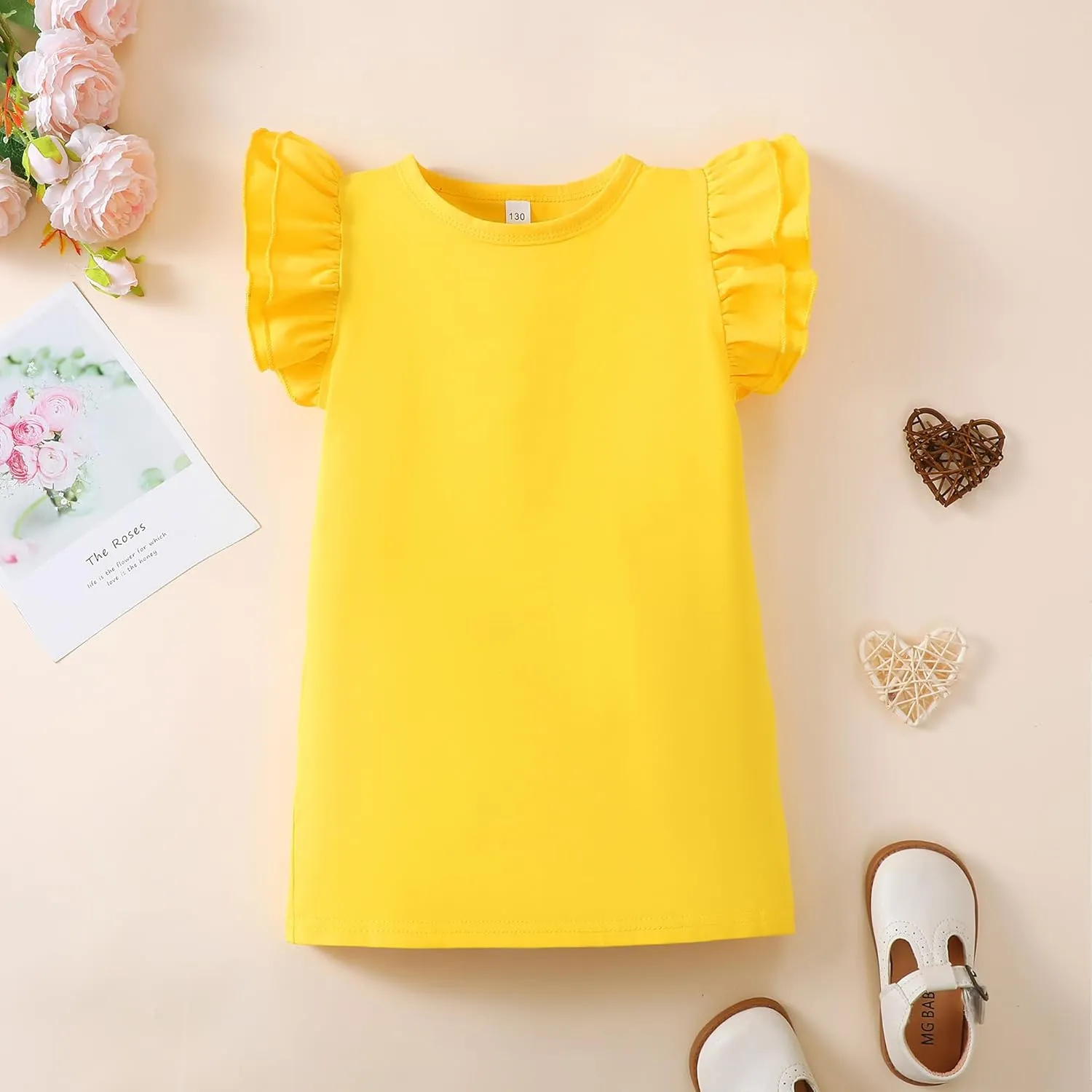 Toddler Kid Baby Girl T Shirt Blouse Ruffle Top Cotton Casual Tees Clothes 2-Pack 2-6T