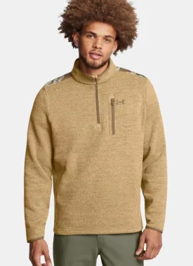 UA Specialist Quarter Zip in Brown by Under Armour