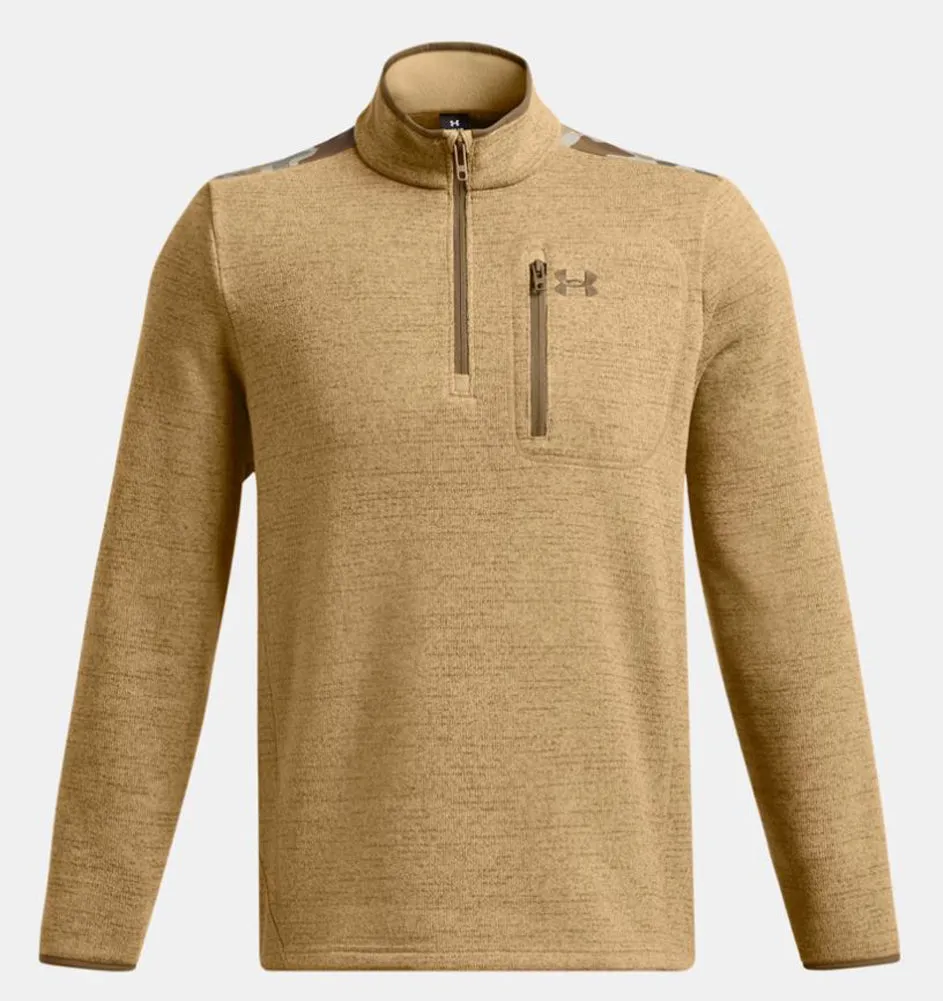 UA Specialist Quarter Zip in Brown by Under Armour