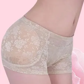 Underwear for Women with Floral Fake Buttock Hip Padded Design #33803