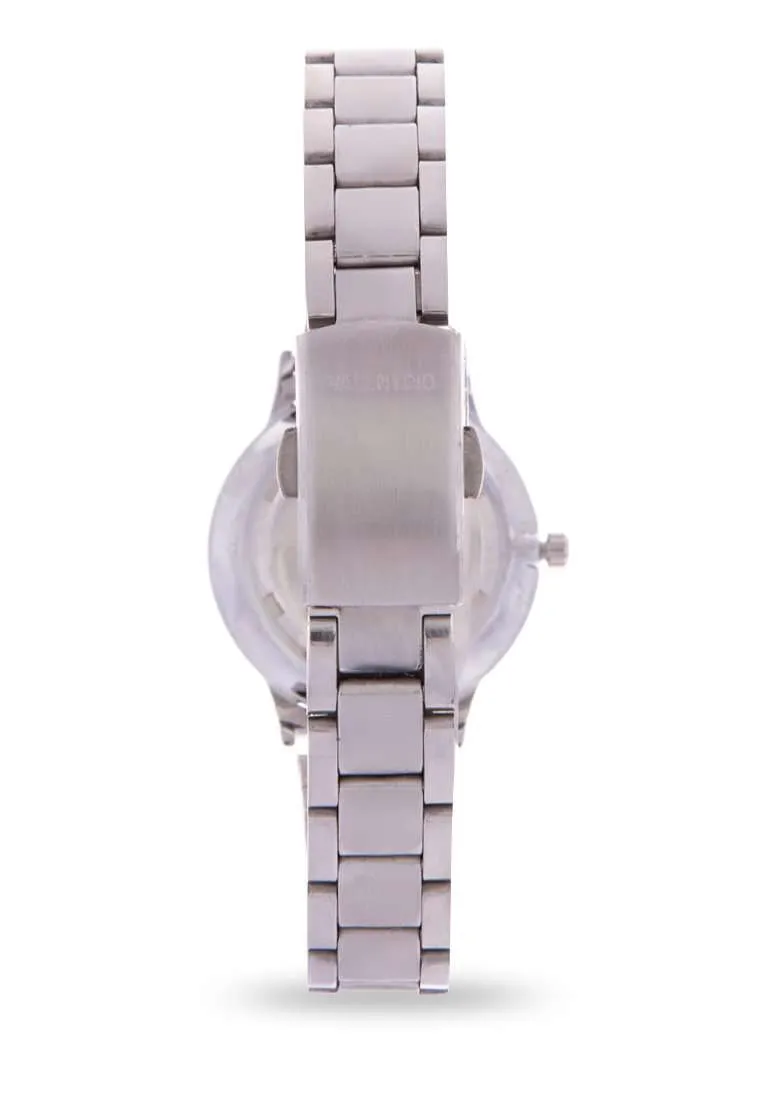 Valentino 20122198-BLACK DIAL Silver Watch for Women
