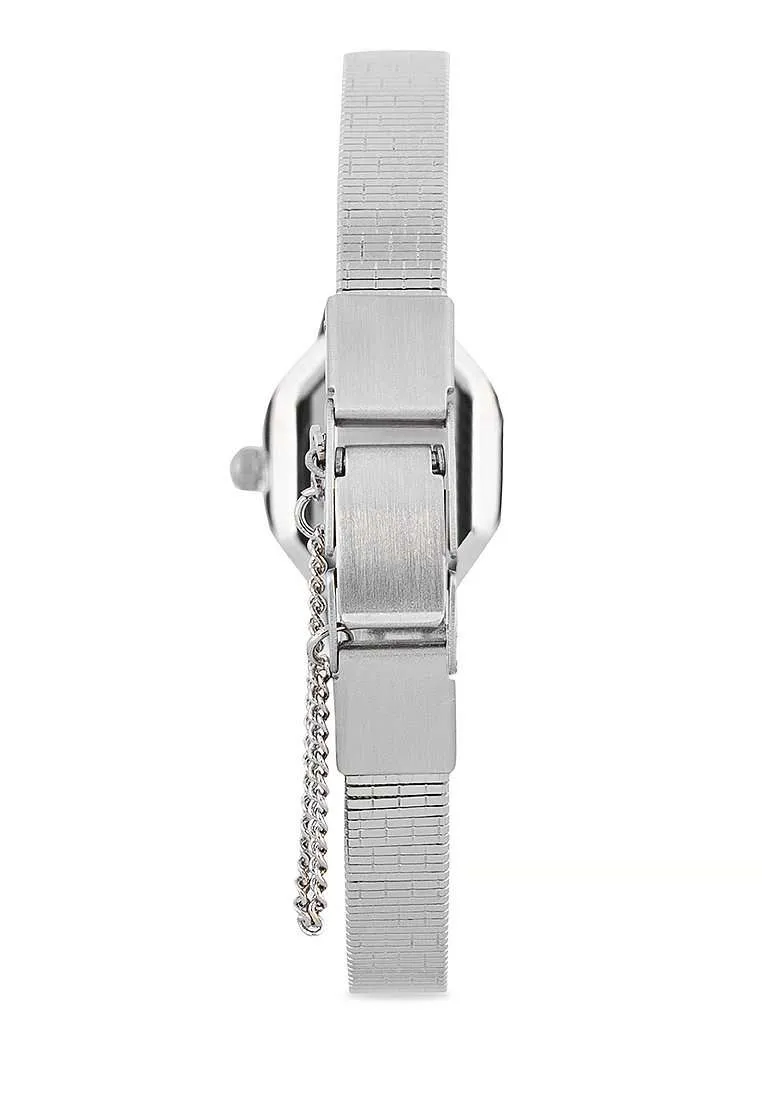 Valentino 20122329-BLACK DIAL Silver Watch for Women