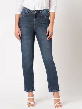 Women High-Rise Relaxed Straight Fit Jeans