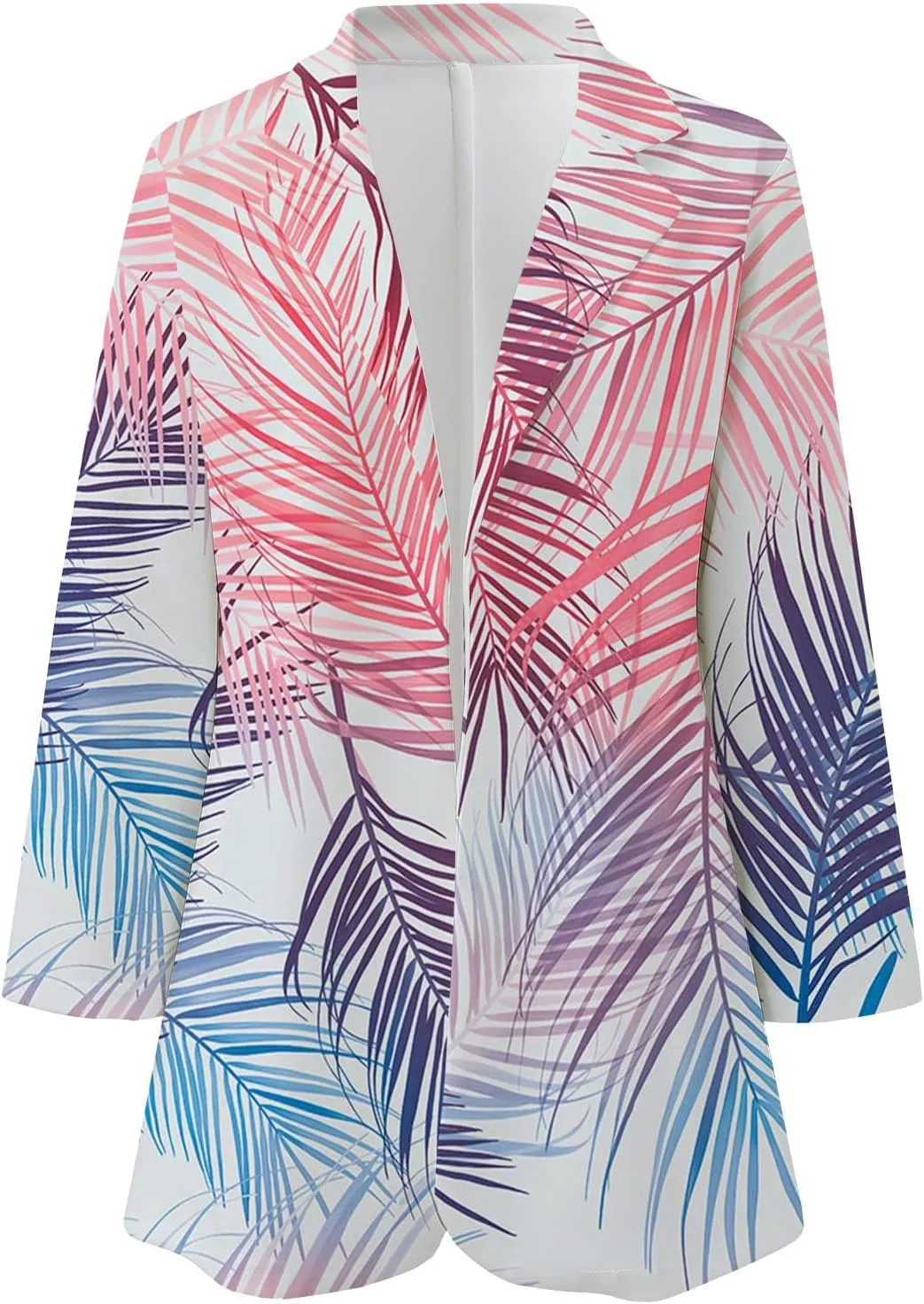 ZEFOTIM Blazers for Women Print Light Weight Trendy Trench Coats Ladies Work Professional Fashion Casual Jackets