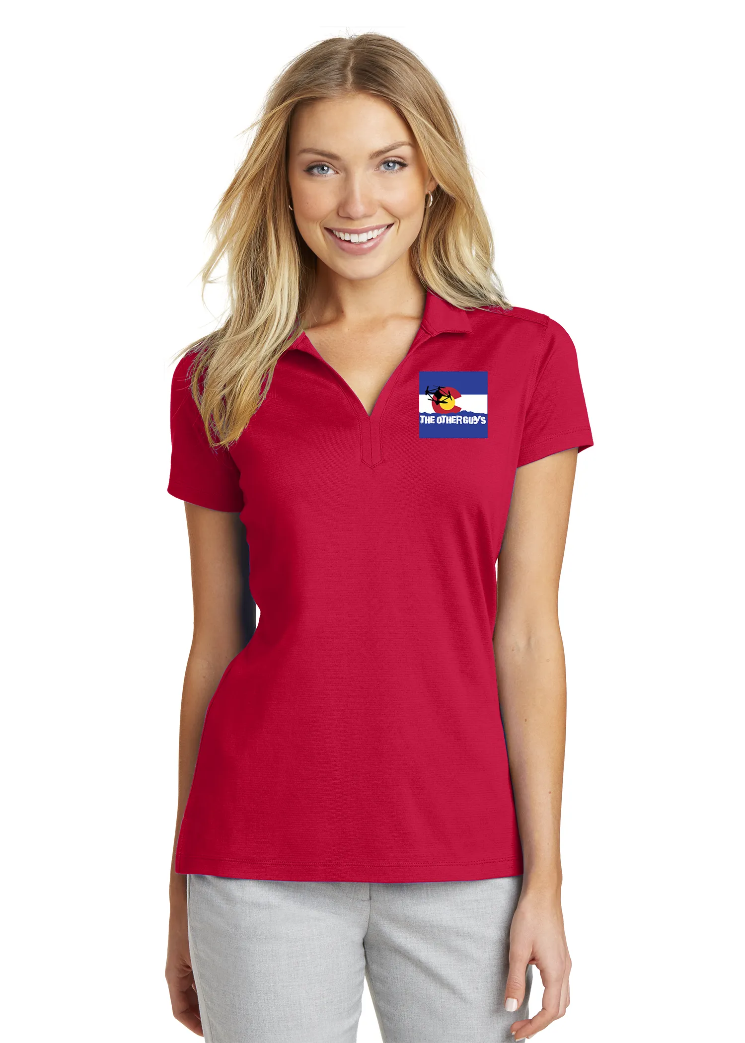 Zig Zag - Port Authority Ladies Rapid Dry Mesh Embroidered Polo Shirts (L573)