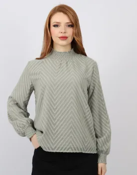 Zig Zag Stitch Blouse