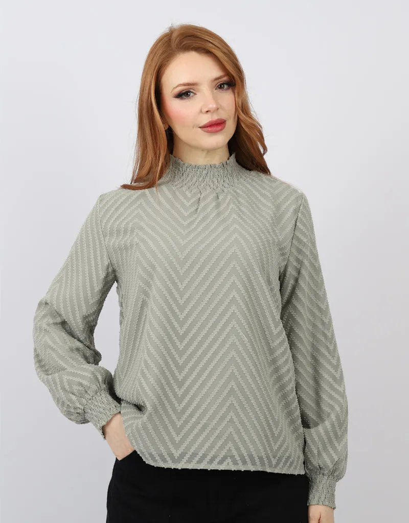 Zig Zag Stitch Blouse