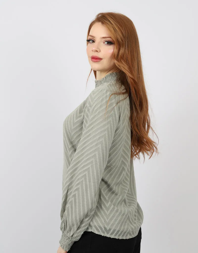 Zig Zag Stitch Blouse
