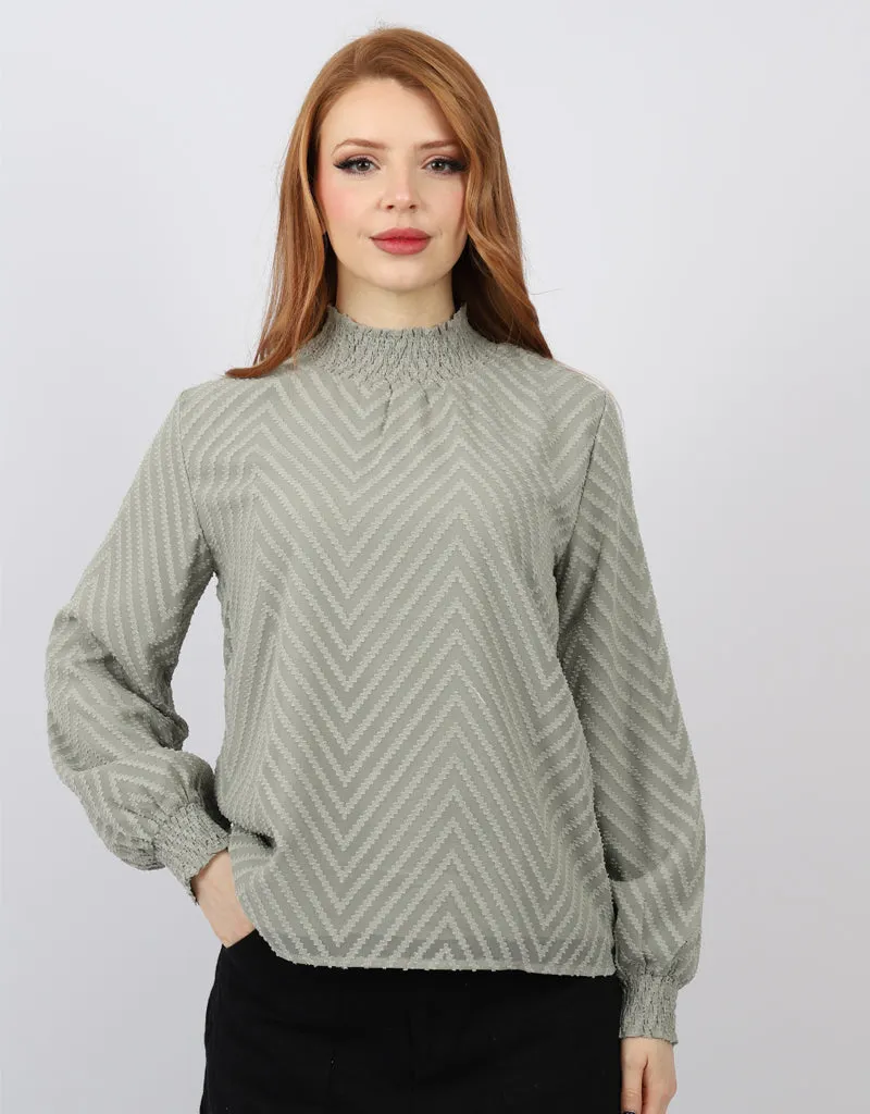 Zig Zag Stitch Blouse