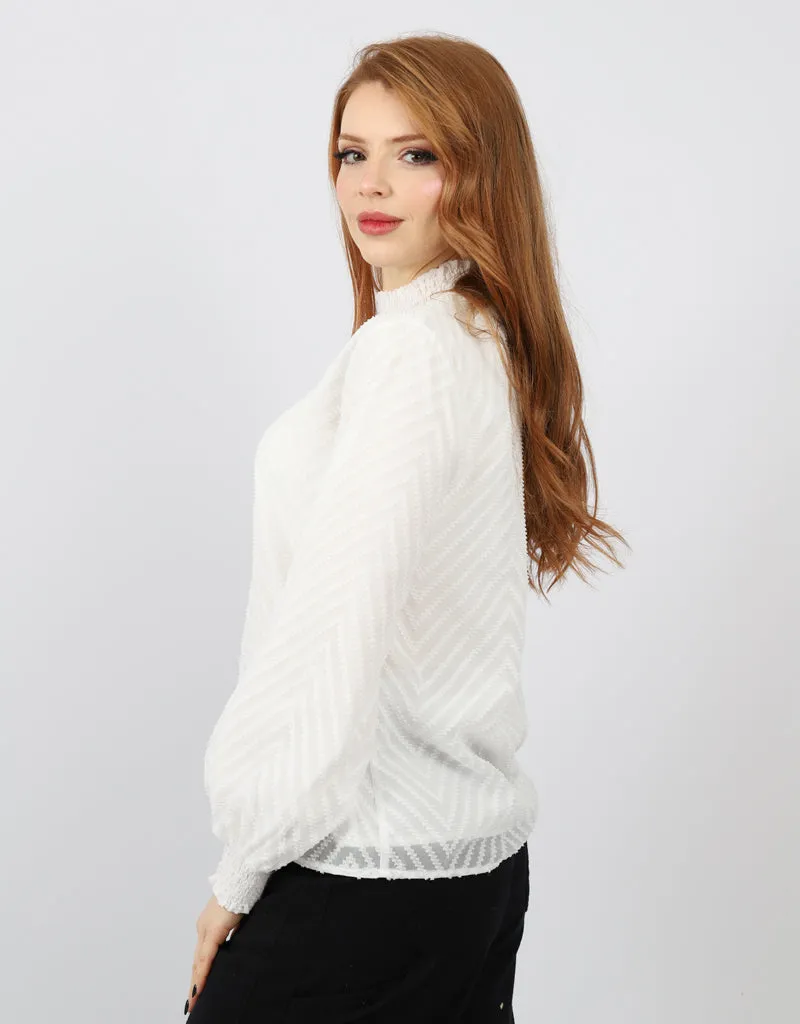 Zig Zag Stitch Blouse